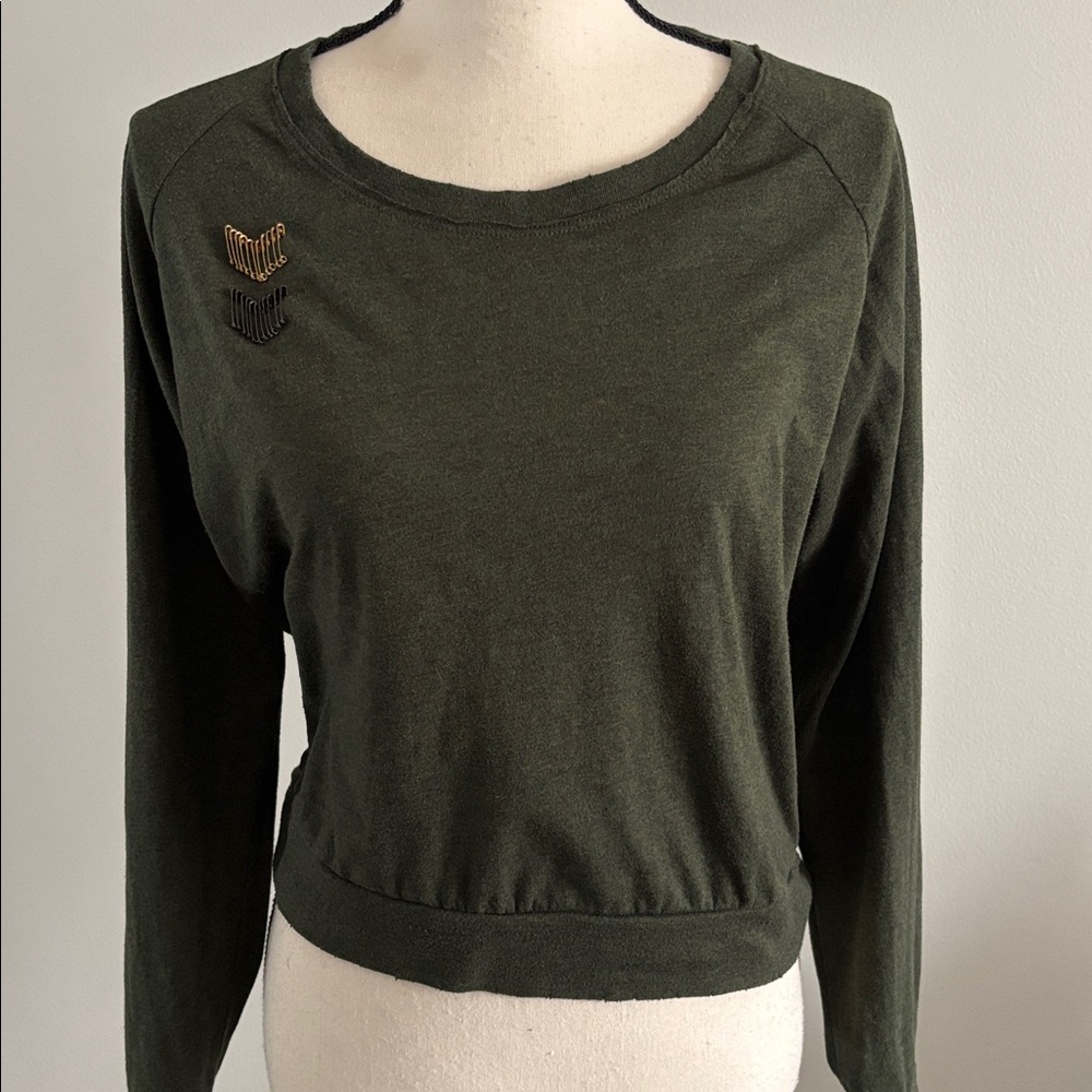 Anthro Nation LTD Long Sleeve Top Safety Pin detail, Medium